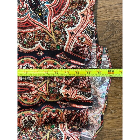 Alice & Olivia Alves Paisley Print Maxi Dress Women's Size 8 Adjustable Straps - Picture 11 of 11